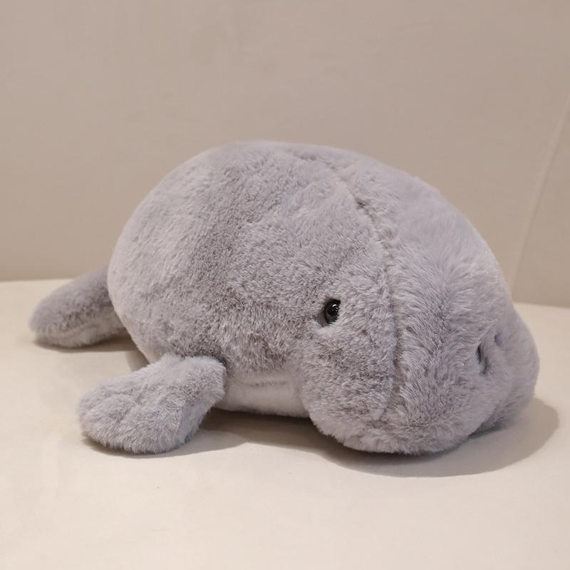 40/50 см Кавайная плюшевая игрушка ламантин, милая плюшевая кукла дюгонь, реалистичная морская корова, животное, набивная подушка, подарки на день рождения для детей, декор комнаты