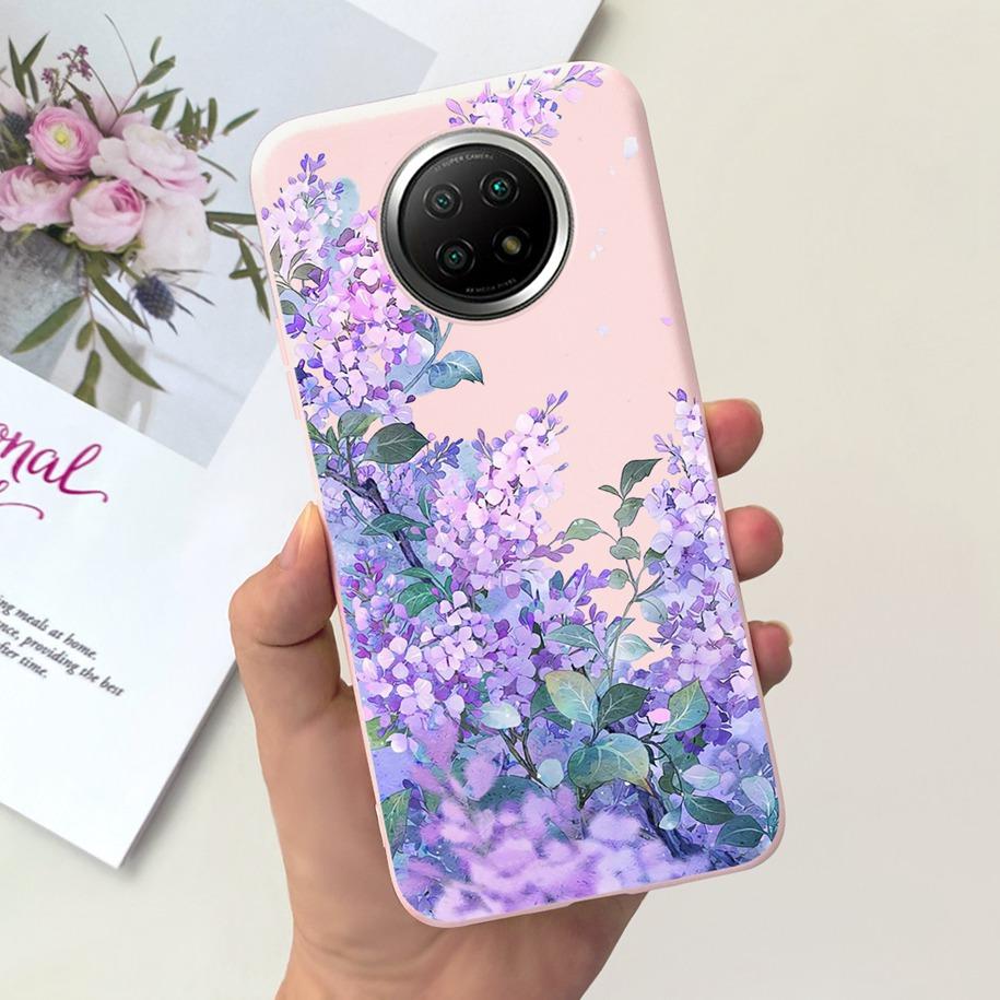 For Xiaomi Redmi Note 9T Note 9 5G Case Fashion Flower Shockproof Silicone Soft Matte Phone Cover For Xiomi Redmi Note 9T Fundas