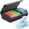 Weekly Pill Organizer 2 Times A Day, Portable Week Twice Pill Holder Container, AM PM Pill Case for Medicine Vitamin Medication Supplement