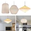 Hanging Lamp Cover Nordic Creative Paper Origami Lantern Shade Creative Foldable Paper Pendant Lampshade for Living Room Decor