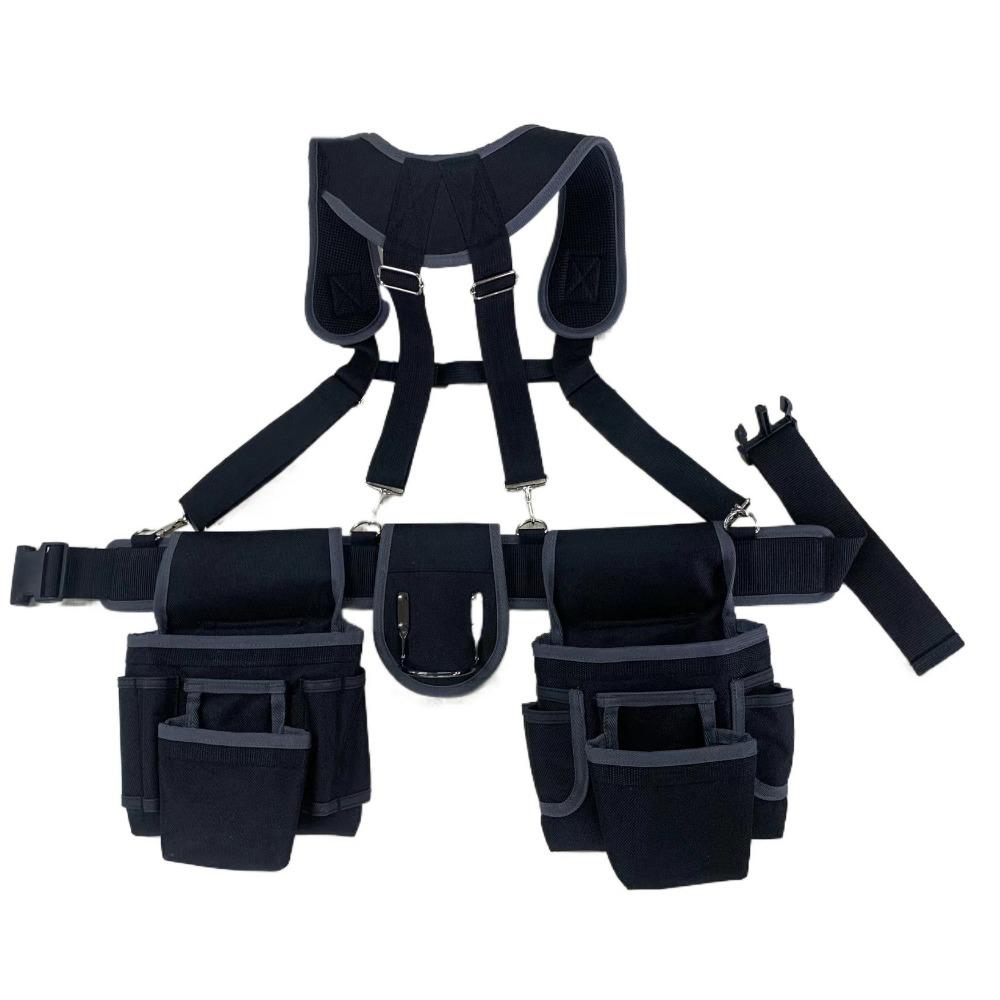 Adjustable Tool Belt with Suspenders Large Capacity Combined Tool Organizer Work