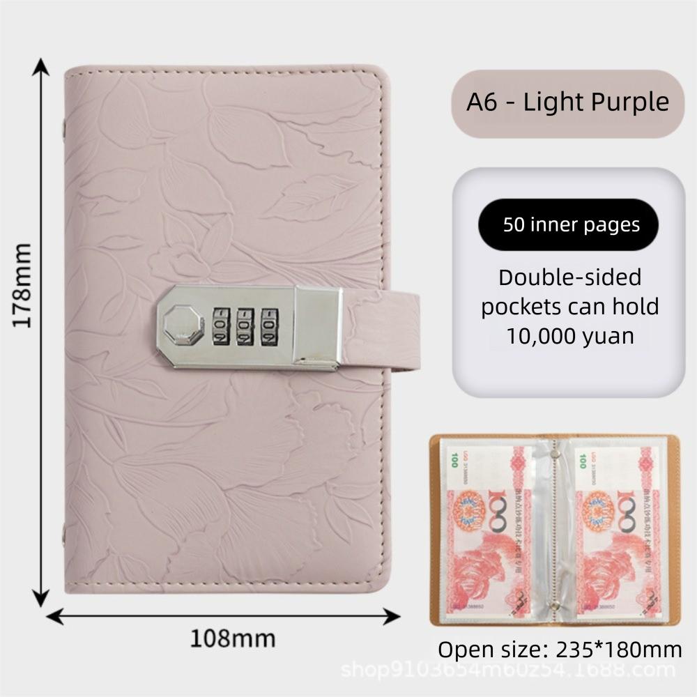 100 Envelopes Money Saving Challeng Couple Saving Money Notebook With Password Lock Savings Binder Reusable Budget Book