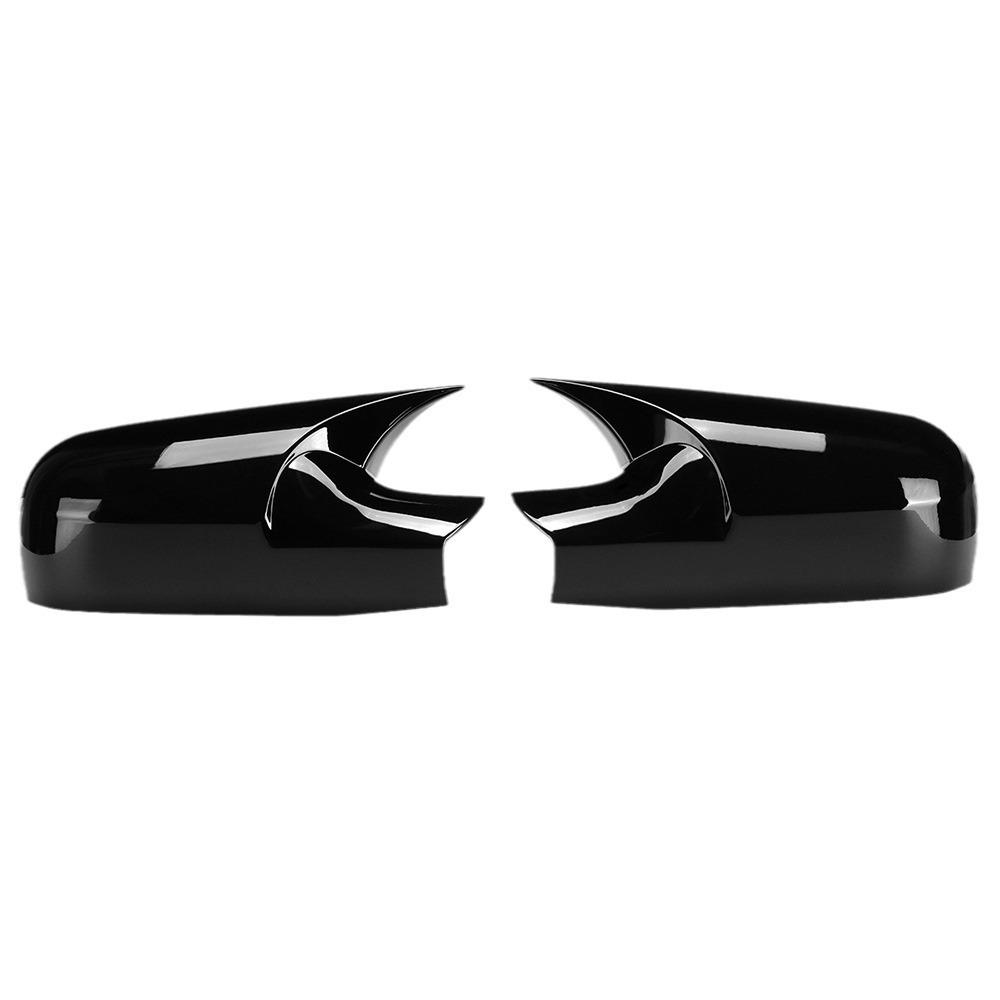 Накладка на корпус зеркала заднего вида Renault MEGANE-2 (2002-2009 гг.) - Черный дизайн в форме рога