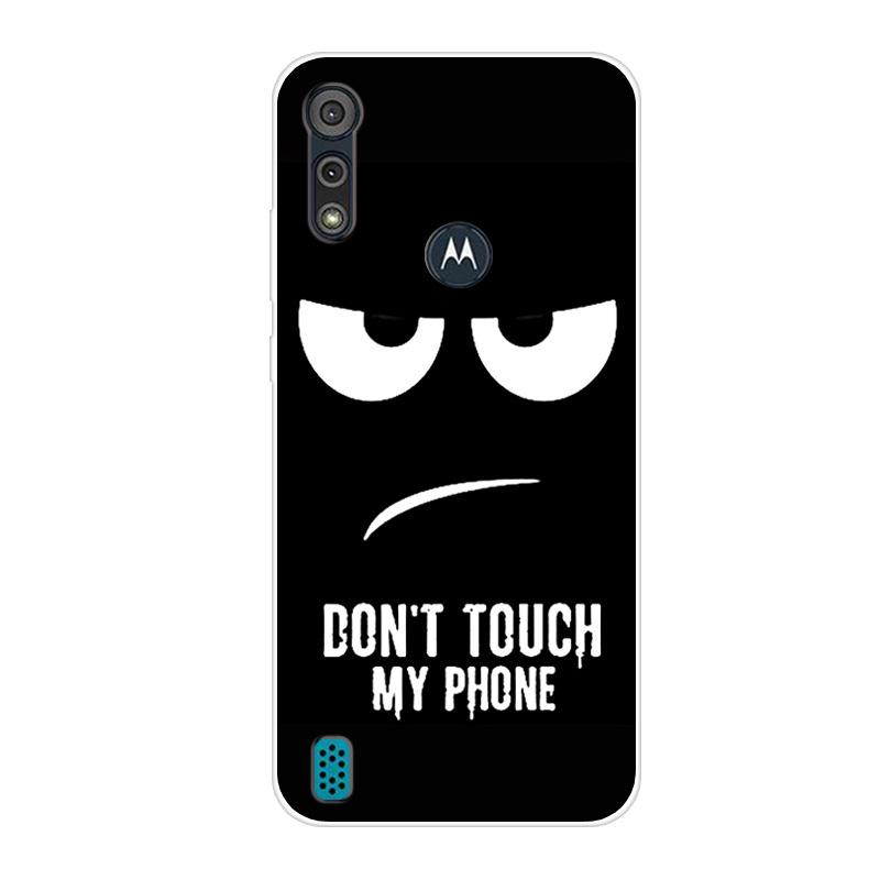 For Motorola Moto E6S 2020 Case Shockproof Soft Silicone TPU Back Cover For Moto E6S 2020 E6i Phone Cases E 6S Case Cute Cartoon