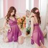 Women Clothes Sling Mesh Women Sleepwear Sleevless Lace Home Dress Sexy Nightgown Fashion Female Nightdress