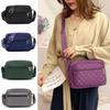 Elegant Embroidered Nylon Crossbody Bag Large Capacity Woman Messenger Bag  Daily