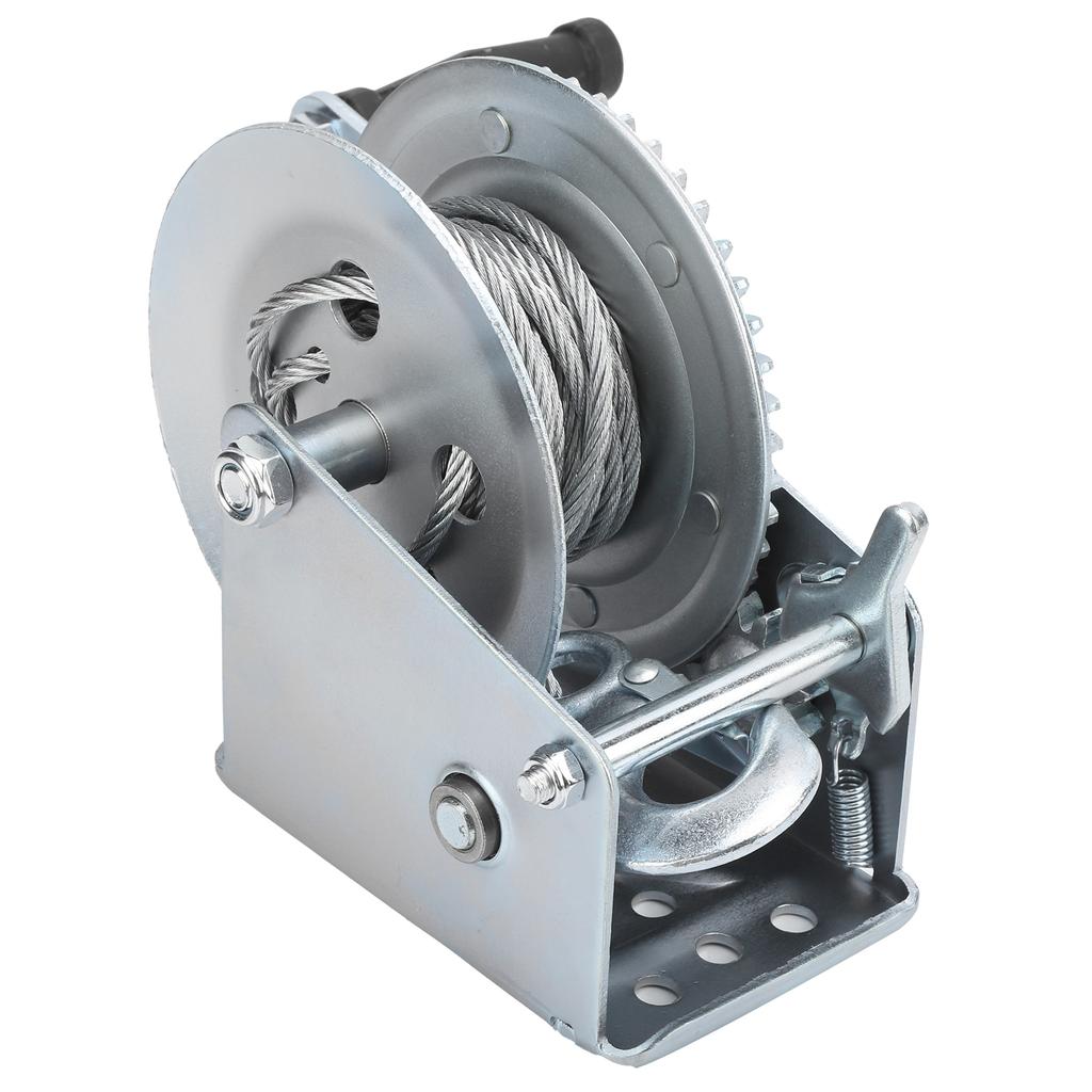 Ручная лебедка с высокой грузоподъемностью, самоблокирующаяся рукоятка, подъемный строп с крюком 1600 фунтов