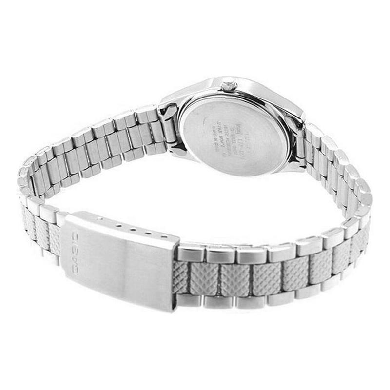 Casio Серия STANDARD Серия Retro Pointer Часы с металлическим браслетом Кварцевый механизм Ремешок из нержавеющей стали Японские и корейские часы Женские часы LTP-1274D-1A