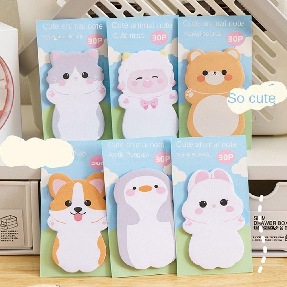 Sheep Sticky Notes Cat Message Paper Message Notes Animal Memo Pad School Supplies