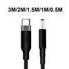 Кабель-адаптер питания от USB-C к DC 4,5x3,0 мм для ноутбука, шнур питания для ноутбука, черный плетеный провод