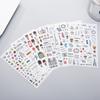 Office School Supplies Fresh Watercolor Style Stickers Travel Diary Photo Album 6 Pieces Gift Kawai Stationery Cute Lovely