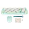 Беспроводная клавиатура и мышь, цветная полноразмерная клавиатура для пишущей машинки, симпатичная оптическая мышь для ПК с ОС Windows
