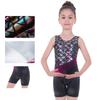 Girls' Gymnastics Ballet Leotards One-Piece Fish Scale Sleeveless Boxer Bodysuit Dancewear For 3-12 Years Old