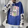 Anime Demon Slayer Mitsuri Kanroji Cute Cartoon Print Hooded Men Women Aesthetic Hoodies Oversized Pullover Harajuku Sweatshirt