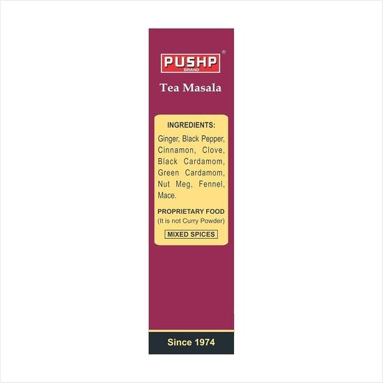 Ароматный чай «Pushp Brand Chai Masala» в порошке из 100% натуральных ингредиентов, 50 г (Пакет из 1)