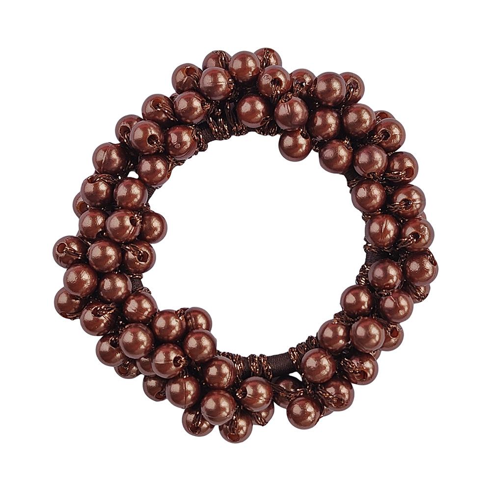 1/3pcs Woman Elegant Pearl Hair Ties Beads Girls Bow Scrunchies Rubber Hairbands Ponytail Holders Hair Accessories Elastic Hair Bands