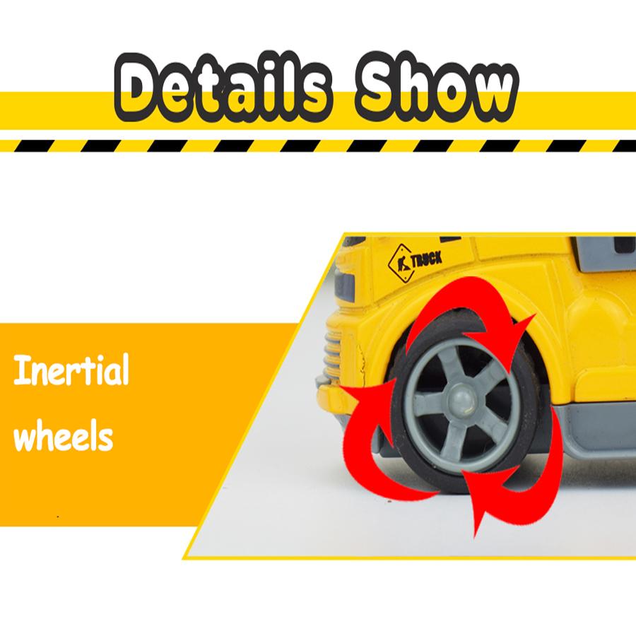 3 вида инерционных инженерных машин Мини-модель игрушка Литой сплав Экскаватор Кран Бульдозер Инерционный для игрушек для мальчиков Подарок для ребенка