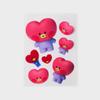 BT21 TATA Big & Tiny Remover Bubble Sticker