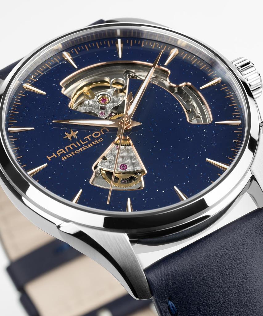 Hamilton Механические автоматические наручные часы Jazzmaster Open Heart H32705640 Genteel