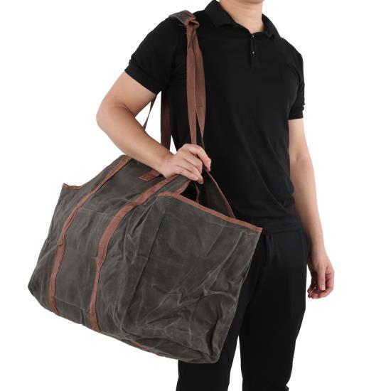 Водонепроницаемая вощеная сумка для хранения дров, вместительная сумка для хранения дров, аксессуары для камина