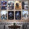 Ёситака Амано Постер Final Fantasy VIIs Винтажная Жестяная Металлическая Табличка Декоративная Пластина для Паба Бара Мужской Пещеры Клуба Настенное Украшение