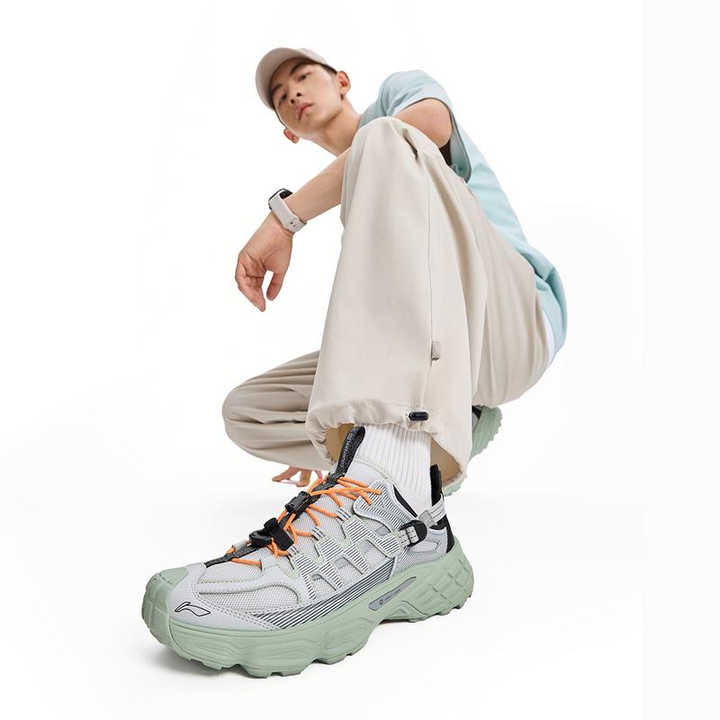 Li Ning Outdoor CF Tracing, Устойчивые к скольжению, Износостойкие, Светоотражающие, Амортизирующие, Низкие кроссовки AGHW001-2