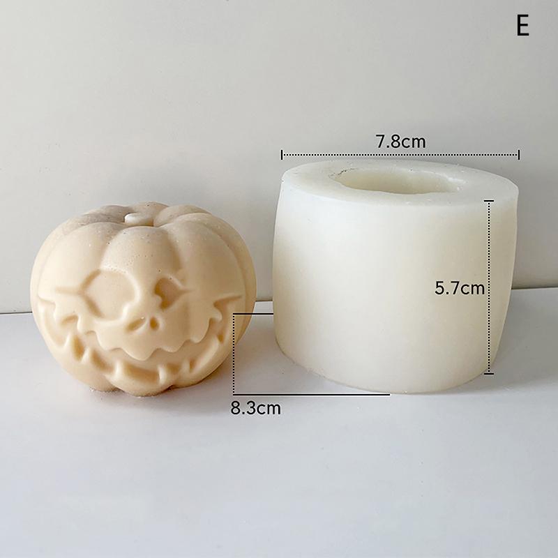 Череп, голова тыквы, силиконовая форма для свечи, сделай сам, Хэллоуин, ужас, скульптура, эпоксидная штукатурка, инструмент для мыла, подарок для дома