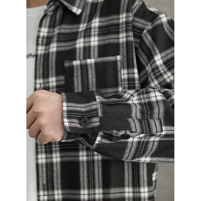 2024 Весна и осень PU красивое пальто мужское Ins High Street модный бренд Гонконгский стиль японский стиль Харадзюку корейский стиль модная свободная куртка