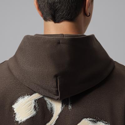 Men's Jordan As M J Sweatshirts Men's Brown Hooded (Non-detachable) Moderate