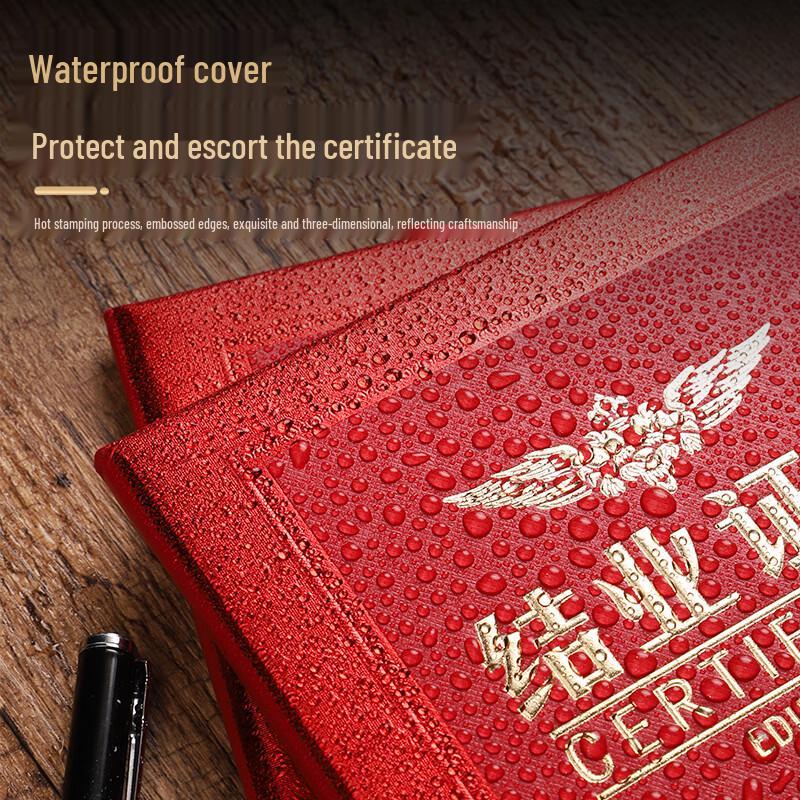 Gelite A4 Completion Certificate Holders with Inner Pages