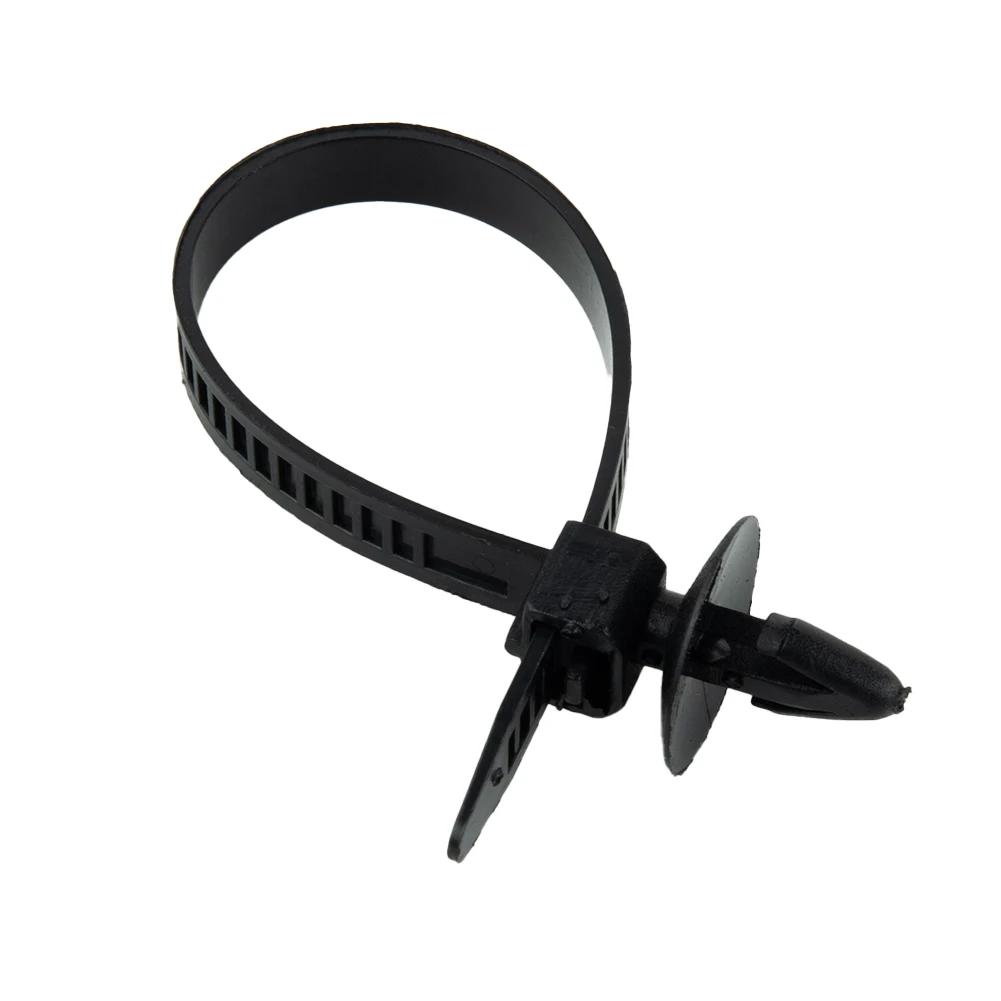 New Useful 2018 High Quality Cable Ties 30pcs Push Retainer Self-Locking Strap Ties Zip 14cm Black For Car Mount
