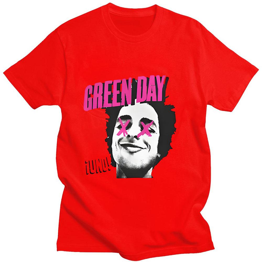 Hip Hop T Shirt Back Green Day Saviors Band Graphic Printing Oneck Tshirt Short Sleeve Grunge Fashion Tshirt Camisetas Soft Top