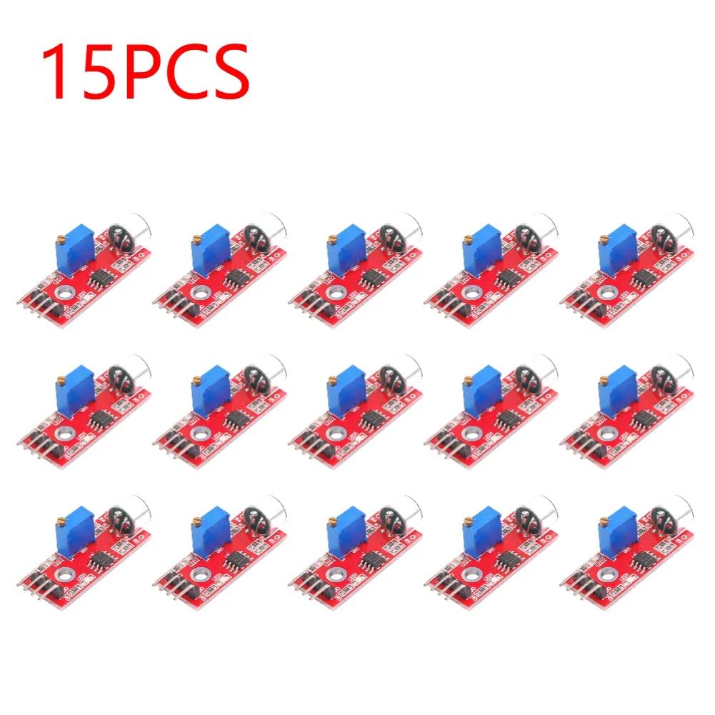 Sound Sensor Detection Module High Sensitivity Sensor Module Signal Output Indication DC 4-6V for Voice Controlled Lights