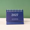 1 шт. 2027 Мини-спираль Настольный календарь-планер с перелистывающимися страницами, водостойкий, для офисных работников, ежедневное управление задачами