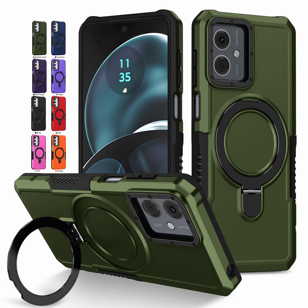 Бронированный чехол военного класса для Motorola Moto E14 G04S G04 G24 G54 G14 G84 G22 E13 Чехол Ударопрочный Подставка Держатель Чехол Оболочка Funda