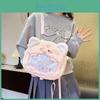 Cartoon Pink Pig Plush Bags Ergonomic Design Amples Storage School Leisures