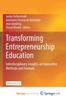 The Transforming Entrepreneurship Education : Interdisciplinary Insights On Innovative Methods and Formats Book
