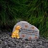 Resin Pet Memorial Grave Stone Dog Memorial Marker Plaques Cherish the Love and Connection with Your Pet