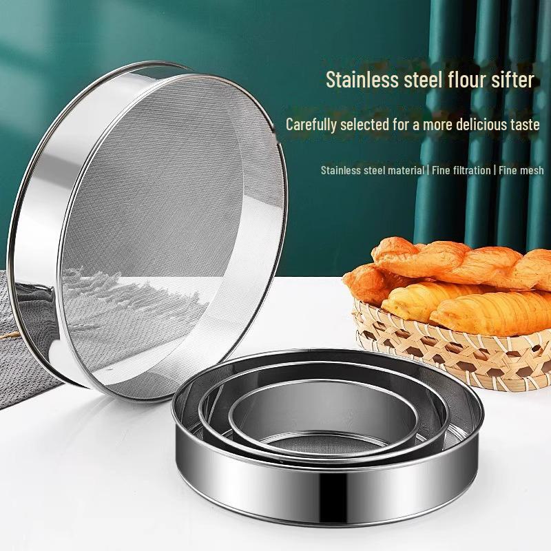 Ультратонкое сито из нержавеющей стали с ячейками 60 для муки и лапши для выпечки
