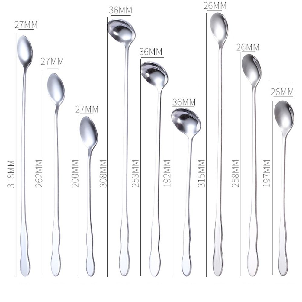 Bartender Coffee Long Handle Ice Cream Cocktail Stirring Tool Bar Spoon Teaspoon Mixing Stirrers