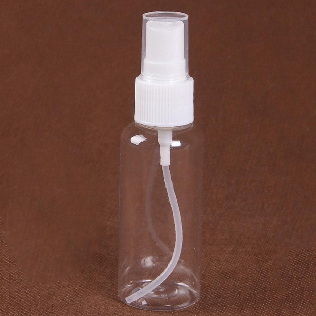 Portable Travel Transparent Plastic Empty Cosmetic Sample Spray Bottle Atomizer