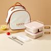304 Stainless Steel Bento Box With Lid Portable Sealed Divided Lunch Box For Kids Student School Fruit Salad Lunch Container