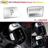 Gear Shift Knob P&UNLOCK Button Cover Trim For BMW X6 E70 E71 X3 1/2/3/4/5/7 New