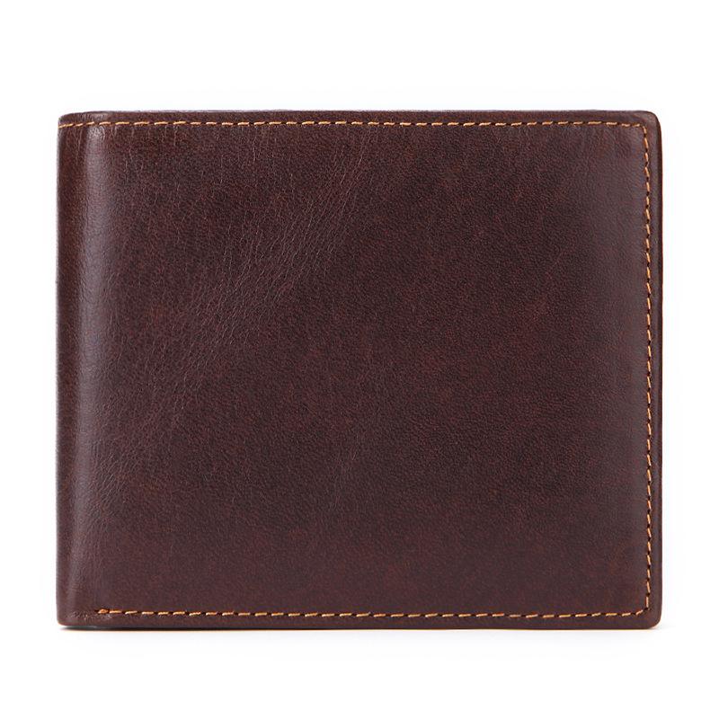 Men’s Retro Genuine Leather Wallet & Money Clip