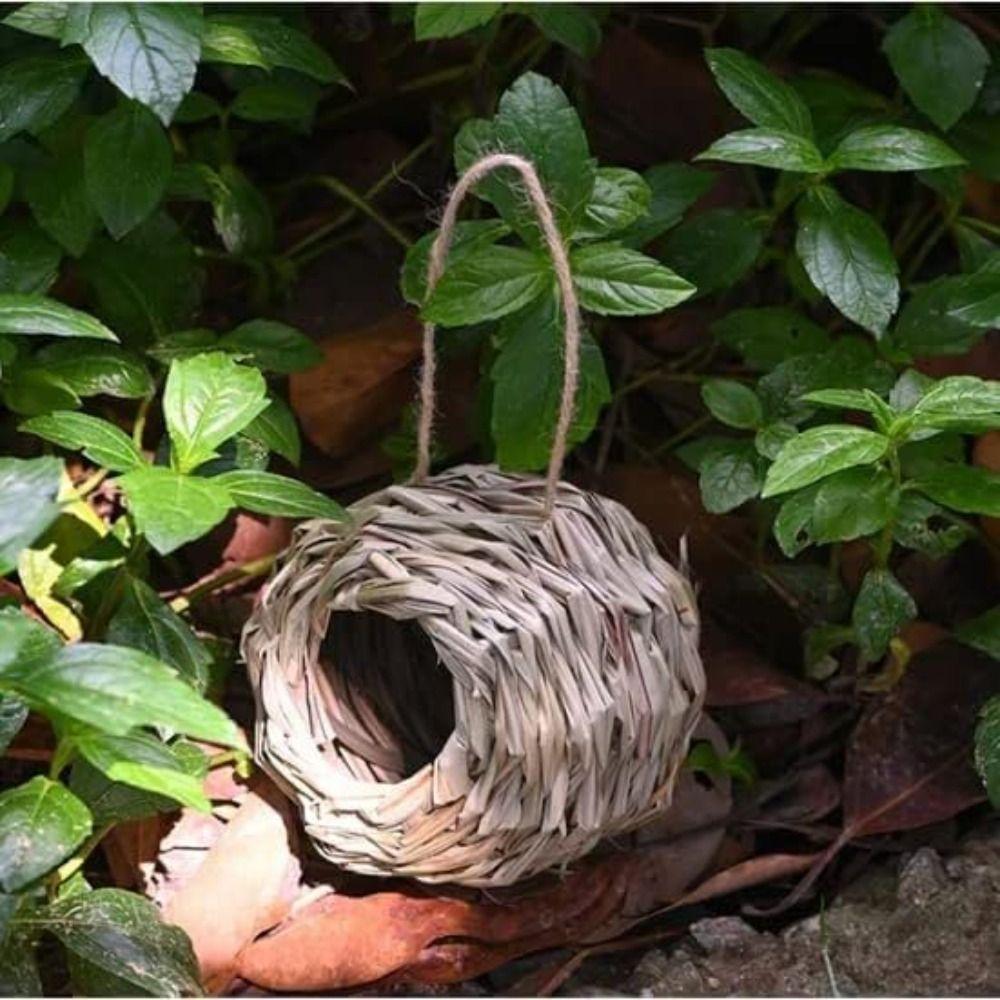 New Outside Hummingbird Birdhouse Grass Reed Grass Bird Nest Bird Cage Hand Woven Bird Nest