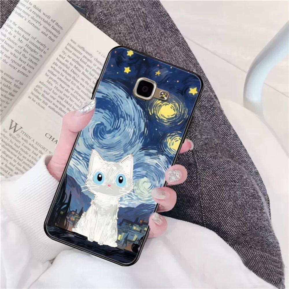 Чехол для телефона «Кошка в звездном небе» для Samsung A 10 11 12 13 20 21 22 30 31 32 40 51 52 53 70 71 72 73 91 13