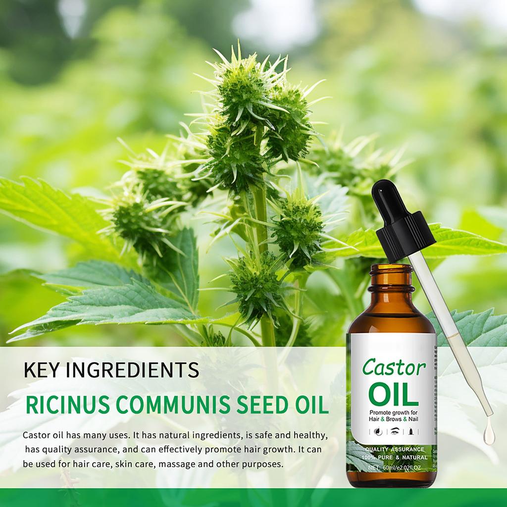 Oil For Hair Care, Eyebrows And Eyelashes, Skin Care, Hair Oil For Men And Women, 60ml