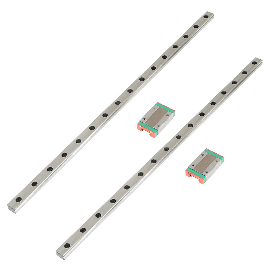 2pcs LML12H Linear Guide Rails 400mm Length with MGN12H Slide Blocks
