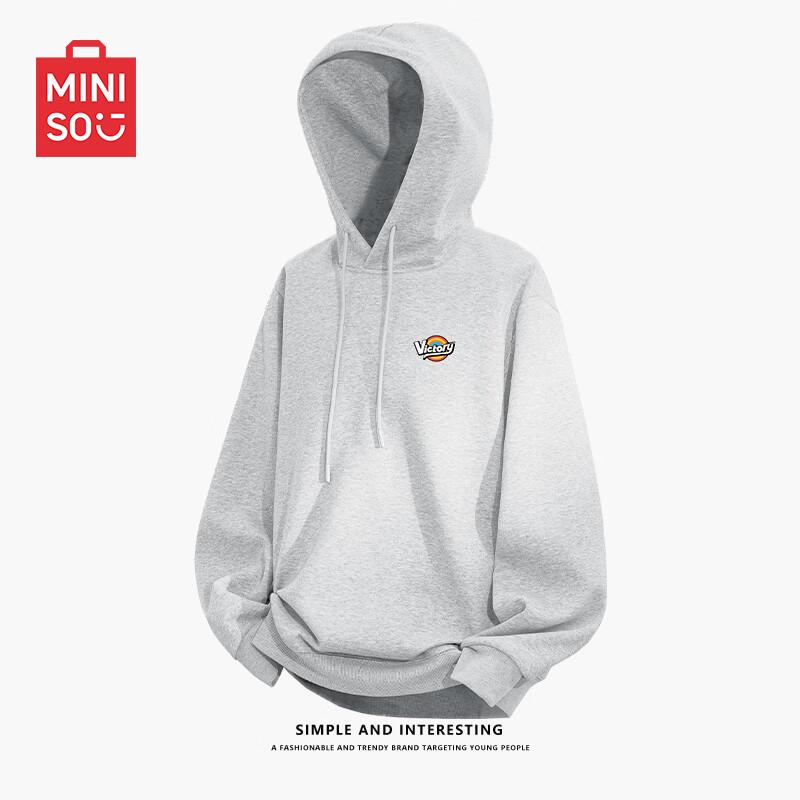 MINISO Мужская повседневная толстовка оверсайз с капюшоном