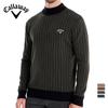 2025 Осень и зима вышитый новый полувысокий ворот тонкий полосатый топ, модный качественный мужской свитер-пуловер